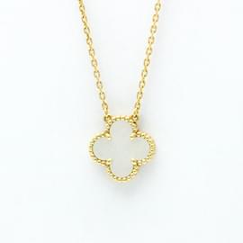 Van Cleef & Arpels-Van Cleef & Arpels Vintage Alhambra Pendant Necklace-Golden