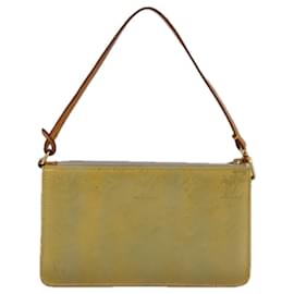 Louis Vuitton-LOUIS VUITTON Monogram Vernis Lexington Accessory Pouch Gris M91056 Auth 102839-Grey