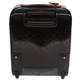 Louis Vuitton-LOUIS VUITTON Monogram Vernis Pegas 45 Suitcase Amarante M91277 LV Auth 99969-Dark red