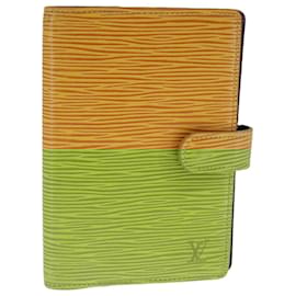 Louis Vuitton-LOUIS VUITTON Epi Agenda PM Day Planner Cover Yellow R20059 LV Auth 103674-Yellow
