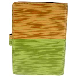 Louis Vuitton-LOUIS VUITTON Epi Agenda PM Day Planner Cover Yellow R20059 LV Auth 103674-Yellow