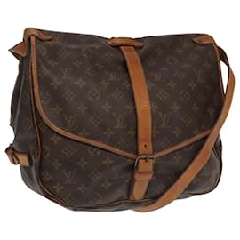 Louis Vuitton-LOUIS VUITTON Monogram Saumur 35 Shoulder Bag M42254 LV Auth ki5201-Monogram
