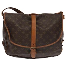 Louis Vuitton-LOUIS VUITTON Monogram Saumur 35 Shoulder Bag M42254 LV Auth ki5201-Monogram