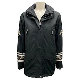 Bogner Black / Beige Embroidered Techno Jacket Black