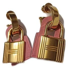Hermès O'kelly Ohrringe Goldfarben Metall Golden