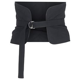 Cinto largo de lã preta Jil Sander Preto