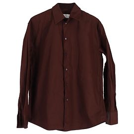 Camicia a maniche lunghe con bottoni Jil Sander in cotone marrone Marrone