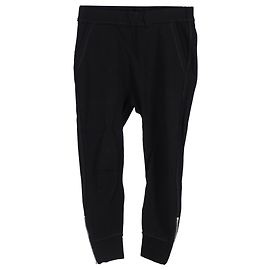Calças de moletom slim-fit com detalhe em zíper Jil Sander em algodão preto Preto