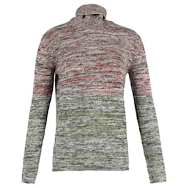 Chloé- Chloé Knitted Turtleneck Sweater in Multicolor Cashmere-Multiple colors