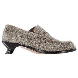 Loewe Terra 40 Mocassins en Suède Grise Gris