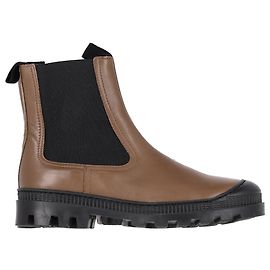 Botas Chelsea Loewe em couro marrom Marrom Vermelho