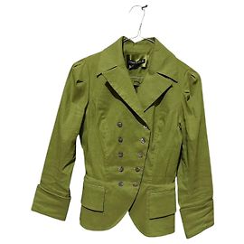 Plein Sud Amor Green Linen Blazer Green