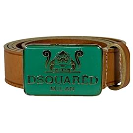 Dsquared2 Cintos Bege Verde