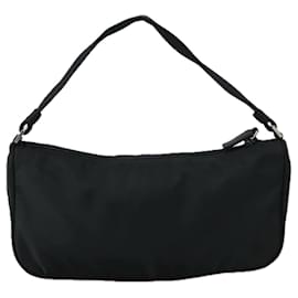 Prada-PRADA Accessory Pouch Nylon Black Silver Auth yk15990-Black,Silvery