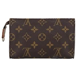 Louis Vuitton-LOUIS VUITTON Monogram Bucket PM Accessory Pouch LV Auth 103904-Monogram