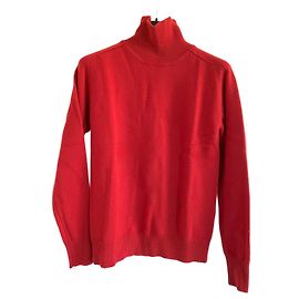 Victoria Beckham Rollkragenpullover aus rotem Kaschmir Rot