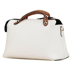 Fendi-Sac à main Fendi Medium en cuir blanc By The Way-Blanc