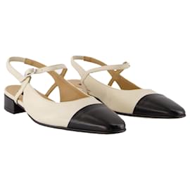 Autre Marque-Oceano Flat Shoes - Carel - Leather - Beige-Brown,Beige