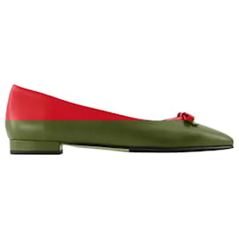 Autre Marque-Bella Ballerinas - Carel - Leather - Red-Red
