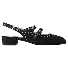 Autre Marque-Sling Back Queen - Carel - Denim - Black-Black