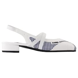 Autre Marque-Sling Back Peachy - Carel - Leather - White-White