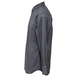 Comme Des Garcons- Comme Des Garçons Button-Down Long Sleeve Shirt in Grey Cotton-Grey