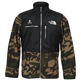 The North Face-The North Face x Mastermind Camouflage Zipped Denali Jacket in Brown Fleece-Brown