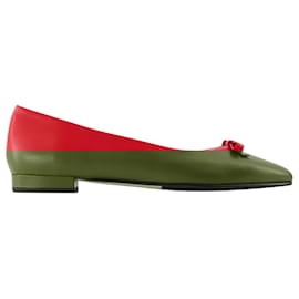 Autre Marque-Bella Ballerinas - Carel - Leather - Red-Red