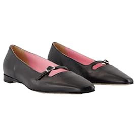 Autre Marque-Emilie Ballerinas - Carel - Leather - Black-Black