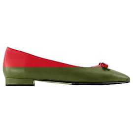 Autre Marque-Bella Ballerinas - Carel - Leather - Red-Red