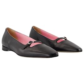 Autre Marque-Emilie Ballerinas - Carel - Leather - Black-Black