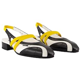 Autre Marque-Sling Back Peachy - Carel - Cotton - Black-Black