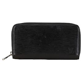 Louis Vuitton-Louis Vuitton Epi Zippy Wallet Black Leather-Black