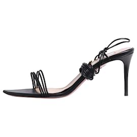 Aquazzura-Black trouble maker 75 sandals - size EU 38-Black