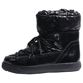 Moncler Schwarze Pufferstiefel - Größe EU 39 Schwarz