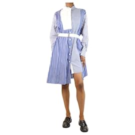 Sacai-Blue and white striped shirt dress - size S-Blue
