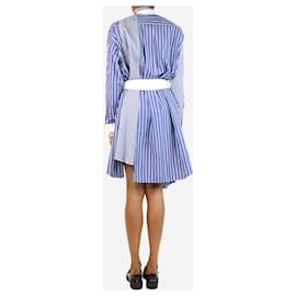 Sacai-Blue and white striped shirt dress - size S-Blue