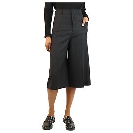 Céline Black pinstripe pocket culottes - size UK 8 Black