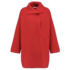 Diane Von Furstenberg Casaco oversized de lã e angorá para mulher Vermelho