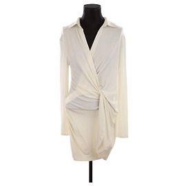 Jacquemus Ecru Kleid Roh