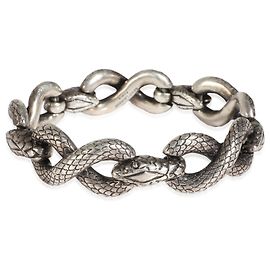 Yves Saint Laurent Pulseira Snake Link YSL em tom prateado Outro