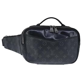 Louis Vuitton-LOUIS VUITTON Monogram Eclipse Bum Bag Shoulder Bag M42906 LV Auth 99192-Monogram