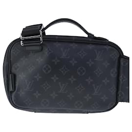 Louis Vuitton-LOUIS VUITTON Monogram Eclipse Bum Bag Shoulder Bag M42906 LV Auth 99192-Monogram