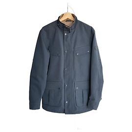 Barbour International navy summer waterproof Duke jacket Navy blue