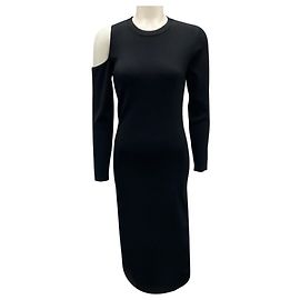 Nicholas Kirkwood Nicholas Black kaltes Schulter Stretch Strickkleid Schwarz