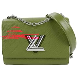 Louis Vuitton-Louis Vuitton Epi Leather Twist Shoulder Bag MM in Red M50523-Red