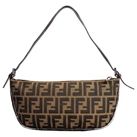 Fendi-FENDI Clutch bags T.  Cloth-Brown