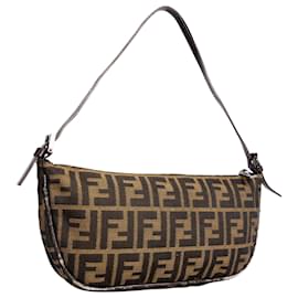Fendi-FENDI Clutch bags T.  Cloth-Brown