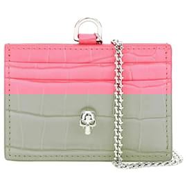 Alexander Mcqueen-Alexander McQueen Chain Cardholder-Pink