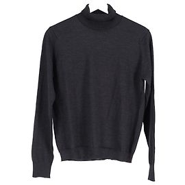 Maison Martin Margiela Pull col roulé en laine grise Maison Margiela avec fil lâche Gris